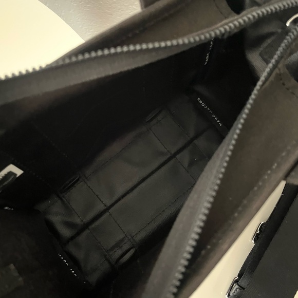 Marc Jacobs The Canvas Small Tote Bag Black Crossbody Bag Authentic - Picture 11 of 15